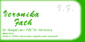 veronika fath business card